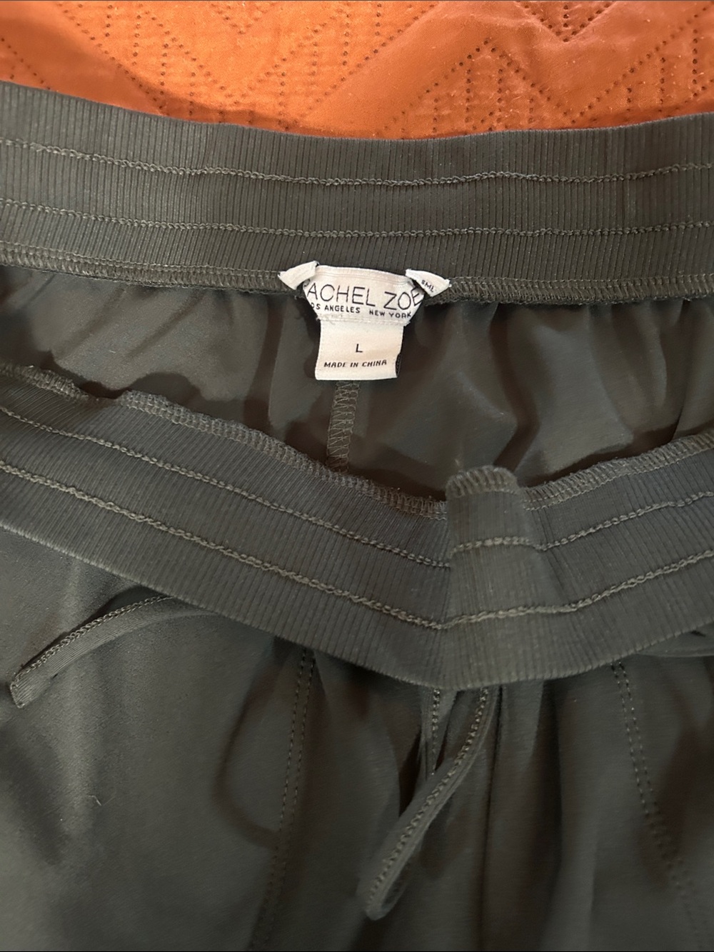 Rachel Zoe Olive Green Drawstring Waist Skirt